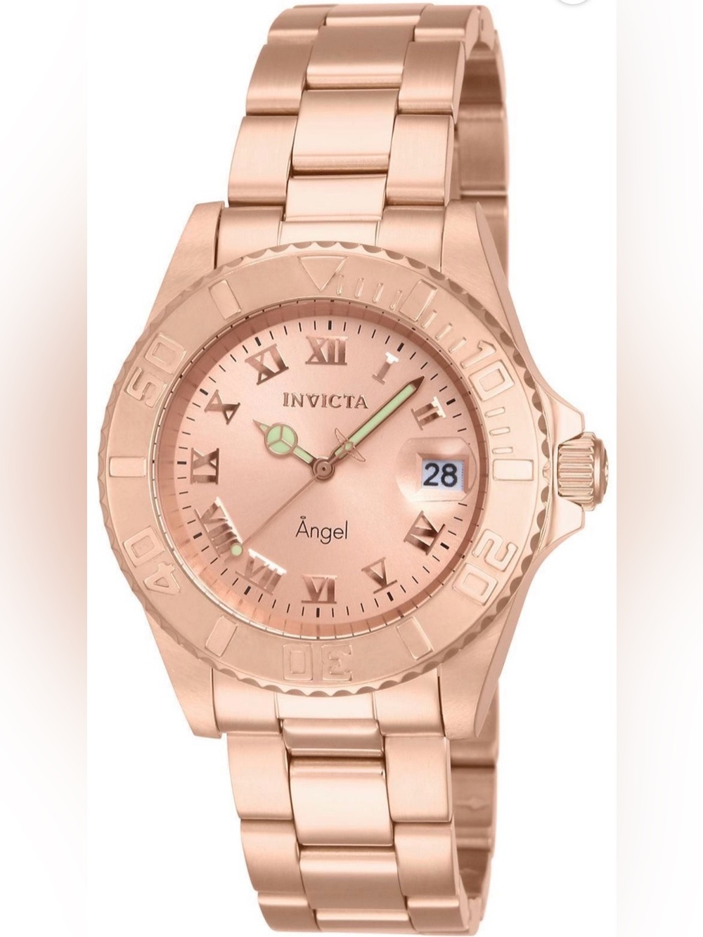 Invicta Angel Aureborne Swiss Ronda 515 Caliber Women's Watch - 40mm, Rose Gold.